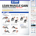 Lean muscle gain training programme for men